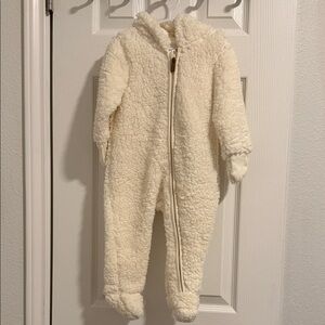 H&M Cream Sherpa Kids Footie